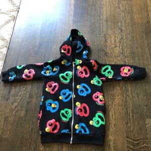 Black sweater with ducks